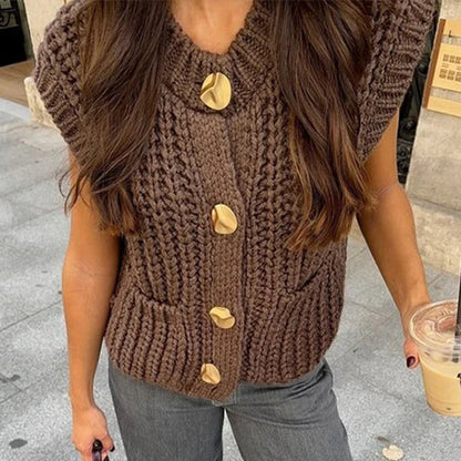 Abby Sleeveless Knitted Vest