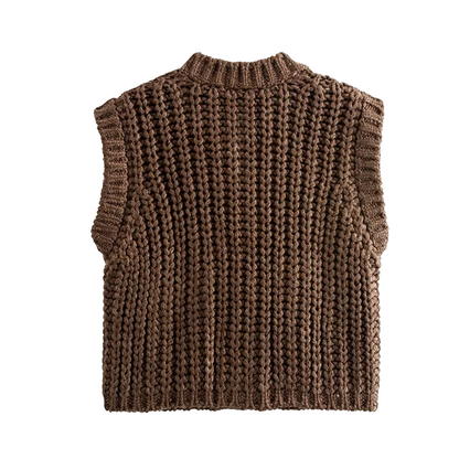 Abby Sleeveless Knitted Vest